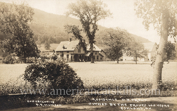 Residence D.B. Prout, owned by the Prouts 100 years, Ashland, N.Y.