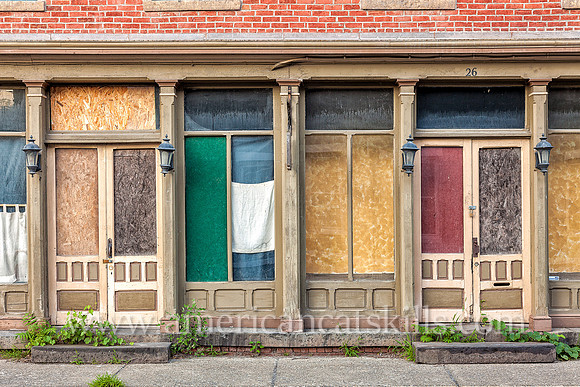 The Dolan Block building is located within the Reed Street Historic District in the village of Coxsackie.