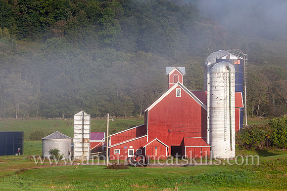 Photograph of Ce Car Farm at Bloomville in Delaware County, New York.