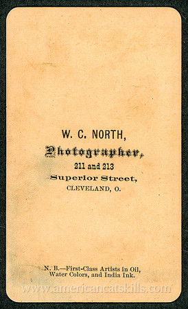 W. C. North, Photographer, 211 and 213 Superior Street, Cleveland, Ohio