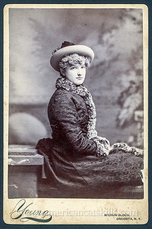 Vintage portrait taken by photographer Perry R. Young.