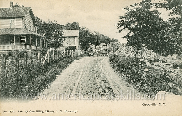 Vintage photograph by Otto Hillig titled “Grooville, N.Y.”
