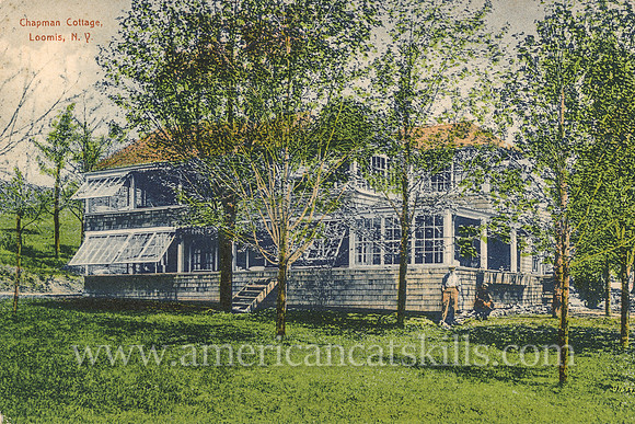 Vintage postcard titled “Chapman Cottage, Loomis, N. Y.” by famed photographer Otto Hillig.