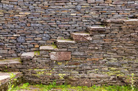 Photograph of Opus 40, an environmental bluestone sculpture located in Saugerties, New York.