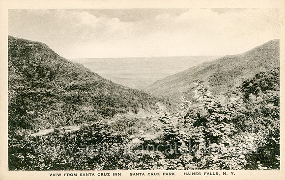 View From Santa Cruz Inn, Santa Cruz Park, Haines Falls, N. Y.