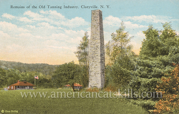 Vintage photo by Otto Hillig titled “Remains of the Old Tanning Industry, Claryville, N.Y.”