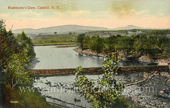 Photograph by F. G. Clarke titled "Rushmore's Dam, Catskill, N.Y."