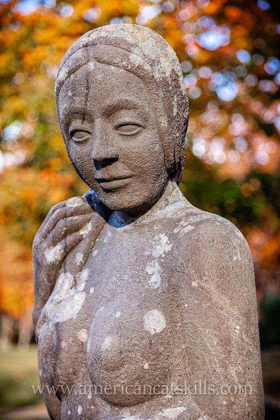 Photograph of Opus 40, an environmental bluestone sculpture located in Saugerties, New York.