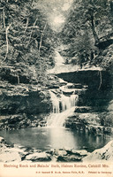 513_Shelving Rock and Naiads Bath, Haines Ravine, Catskill Mts.