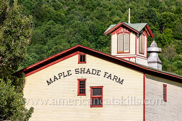 Photograph of the historic Maple Shade Farm in Delhi, New York.