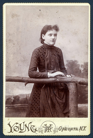 Vintage portrait taken by photographer Perry R. Young.