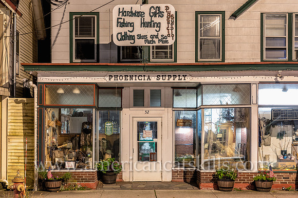 Photograph of the Phoenicia Supply business in the Catskills hamlet of Phoenicia, New York.