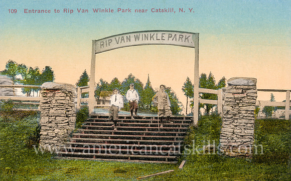 Entrance to Rip Van Winkle Park near Catskill, N. Y.