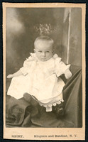Portrait of a baby by photographer Lorenzo Short of Rondout and Kingston, New York.