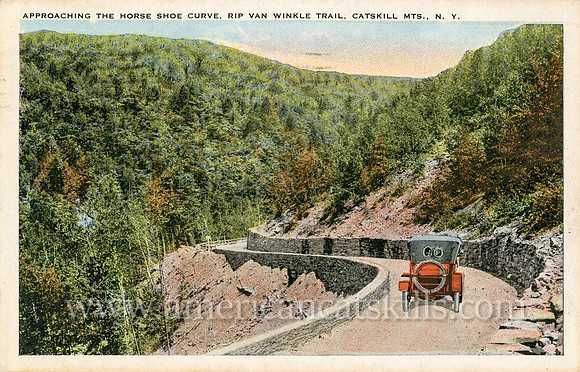 Approaching the Horse Shoe Cure, Rip Van Winkle Trail, Catskill Mts., N. Y.