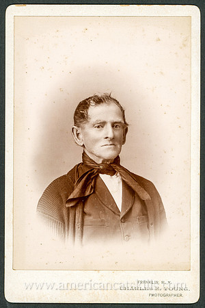 Portrait, Man in Suit, by Charles E. Young, Photographer, Franklin, New York