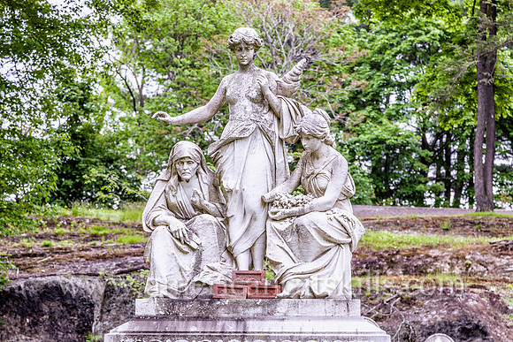 The Montrepose Cemetery in Kingston is a non-denominational cemetery designed by Frederick Law Olmsted (1822-1903), the famous landscape architect and journalist who co-designed Central Park and Prosp