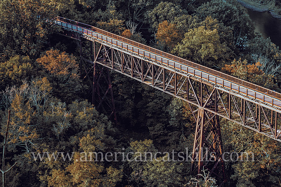 The Rosendale Trestle in the hamlet of Rosendale is part of the 24-mile Wallkill Valley Rail Trail that runs from Gardiner to Kingston.