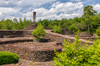 Photograph of Opus 40, an environmental bluestone sculpture located in Saugerties, New York.