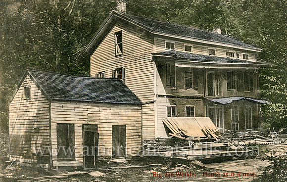 Postcard titled "Rip Van Winkle House, As It Is Now"