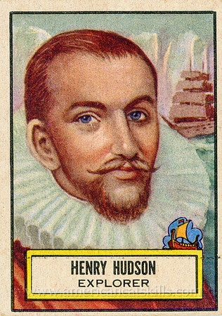 Henry Hudson, Explorer, Topps, 1952 Look n See Card (Front)